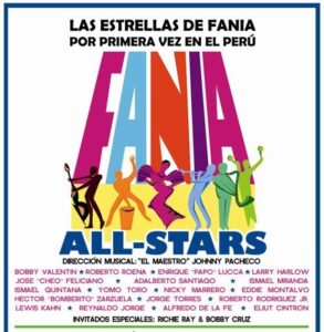 La Fania All Stars y Alfredo De La Fé por primera vez en Perú