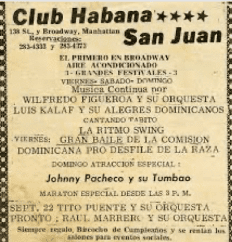 Habana San Juan Club 1965-NY